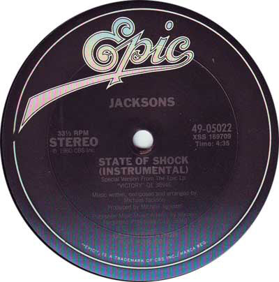 The Jacksons : State Of Shock (12")