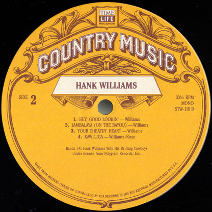 Hank Williams : Country Music (LP, Comp)