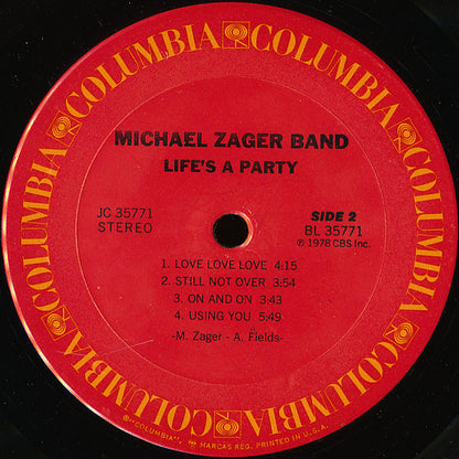 The Michael Zager Band : Life's A Party (LP, Album, P/Mixed)