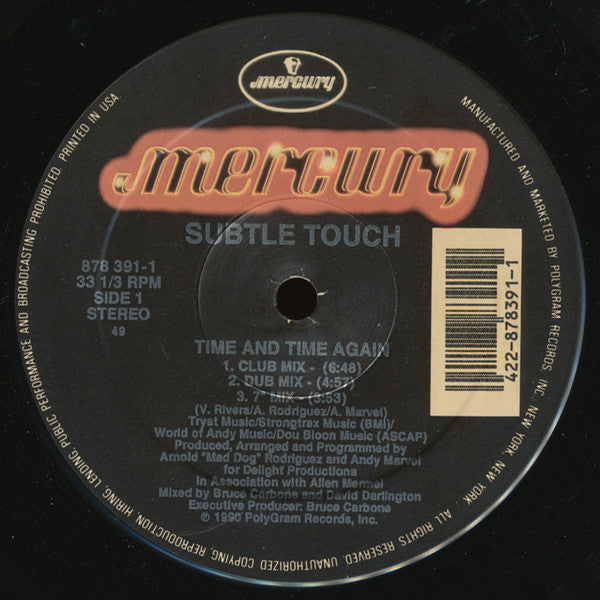 Subtle Touch : Time And Time Again (12")