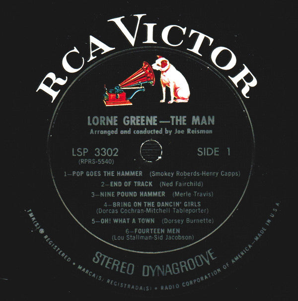 Lorne Greene : The Man (LP, Album, Roc)