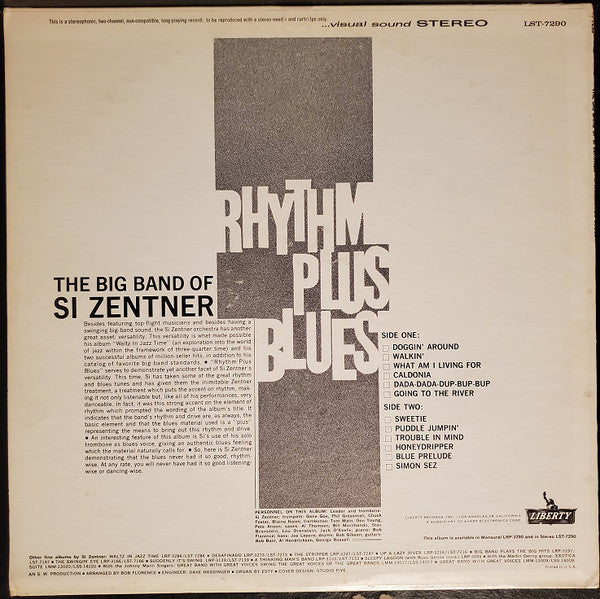 Si Zentner : Rhythm Plus Blues (LP, Album)