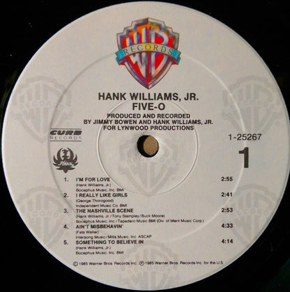 Hank Williams Jr. : Five-O (LP, Album, Spe)