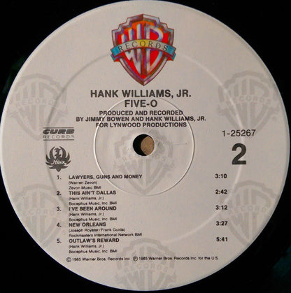 Hank Williams Jr. : Five-O (LP, Album, Spe)