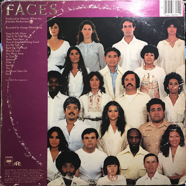 Earth, Wind & Fire : Faces (2xLP, Album, San)