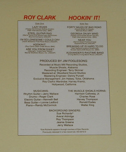 Roy Clark : Hookin' It (LP, Album, RE)