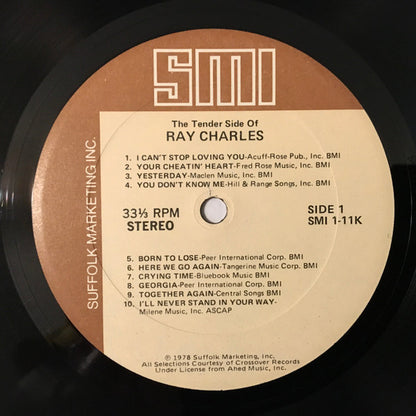 Ray Charles : The Tender Side Of Ray Charles (LP, Comp)