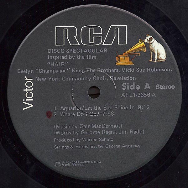 Evelyn King • The Brothers • Vicki Sue Robinson • The New York Community Choir, Revelation (2) : Disco Spectacular (Inspired By The Film "Hair") (LP, Album)