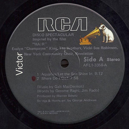 Evelyn King • The Brothers • Vicki Sue Robinson • The New York Community Choir, Revelation (2) : Disco Spectacular (Inspired By The Film "Hair") (LP, Album)