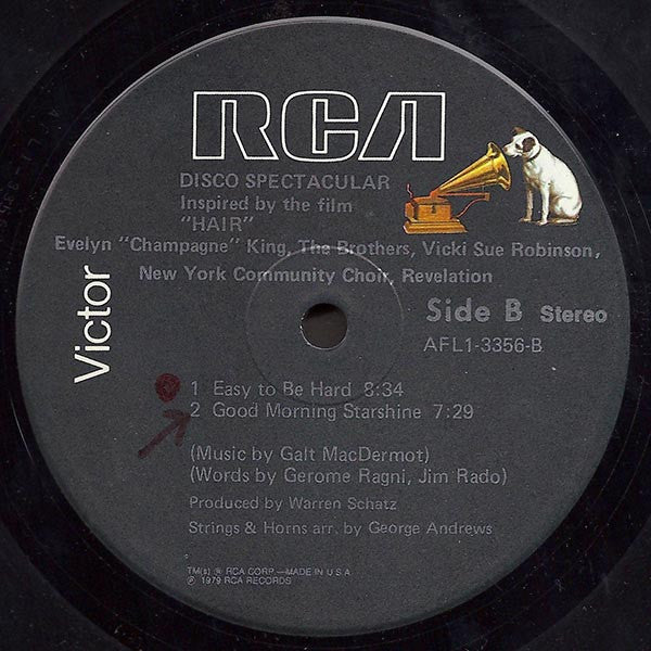 Evelyn King • The Brothers • Vicki Sue Robinson • The New York Community Choir, Revelation (2) : Disco Spectacular (Inspired By The Film "Hair") (LP, Album)