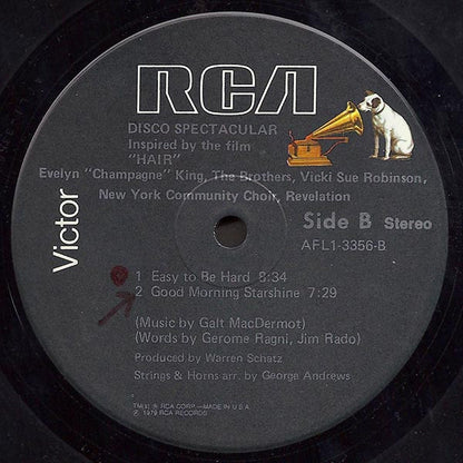 Evelyn King • The Brothers • Vicki Sue Robinson • The New York Community Choir, Revelation (2) : Disco Spectacular (Inspired By The Film "Hair") (LP, Album)