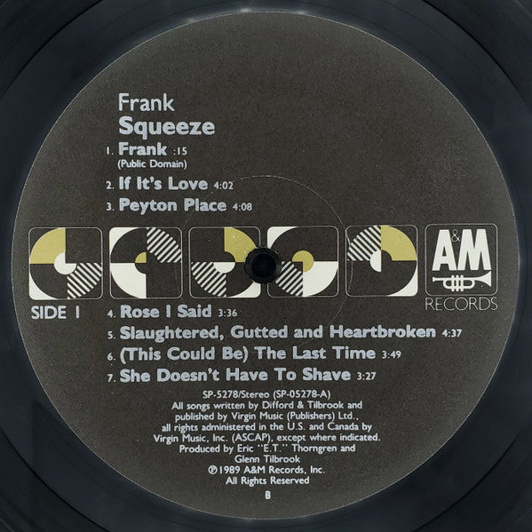 Squeeze (2) : Frank (LP, Album, B -)