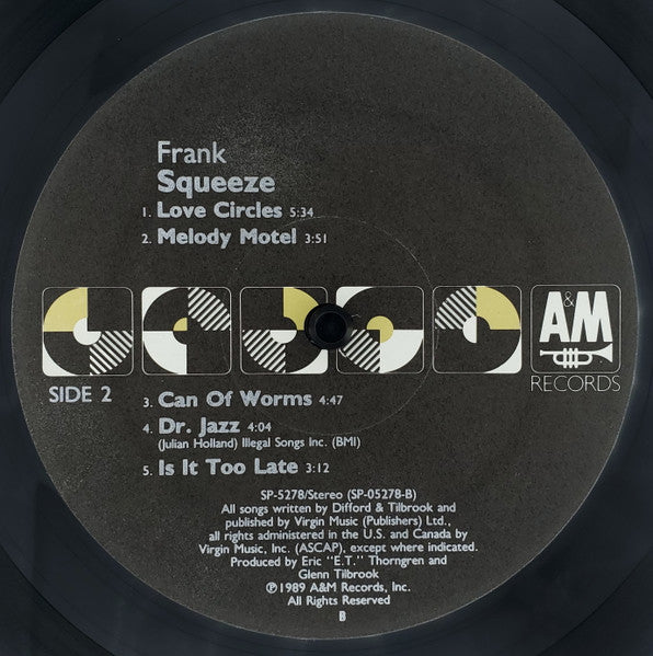 Squeeze (2) : Frank (LP, Album, B -)