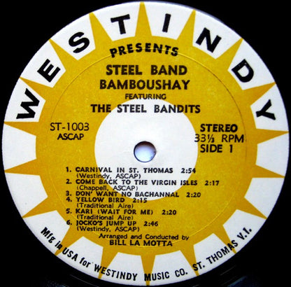 The Steel Bandits : Steel Band Bamboushay (LP, Album)