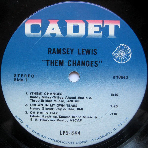 Ramsey Lewis : Them Changes (LP, Album)