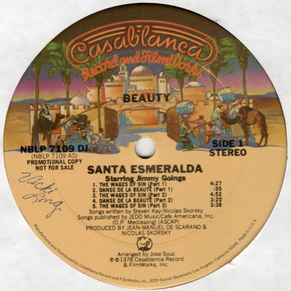 Santa Esmeralda Starring Jimmy Goings : Beauty (LP, Album, Promo)