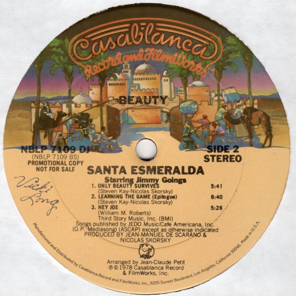Santa Esmeralda Starring Jimmy Goings : Beauty (LP, Album, Promo)