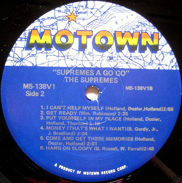 The Supremes : A' Go-Go (LP, Album, Mono, RE)