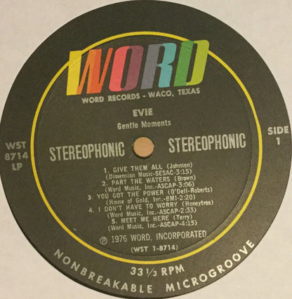 Evie (2) : Gentle Moments (LP)