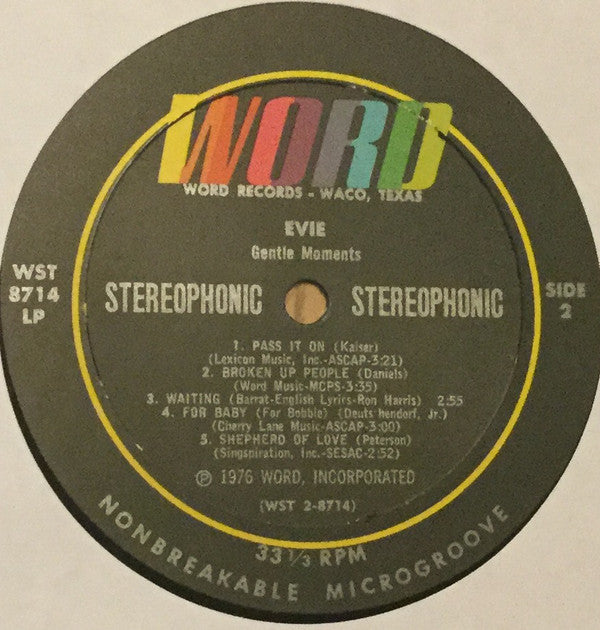Evie (2) : Gentle Moments (LP)