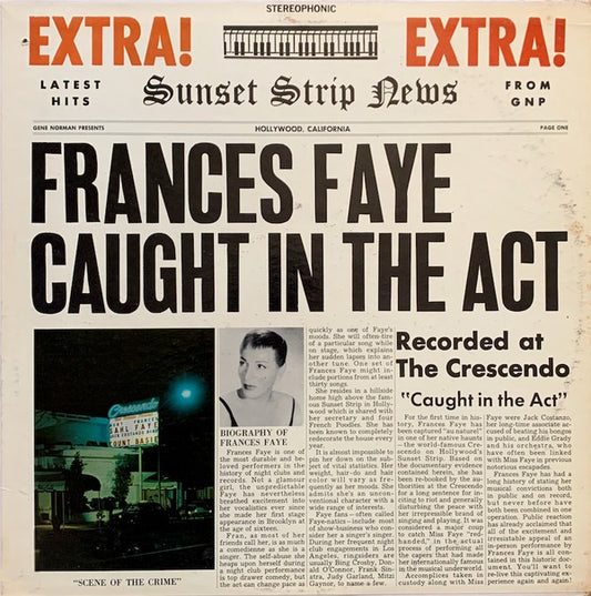 Frances Faye : Caught In The Act (LP, Album)