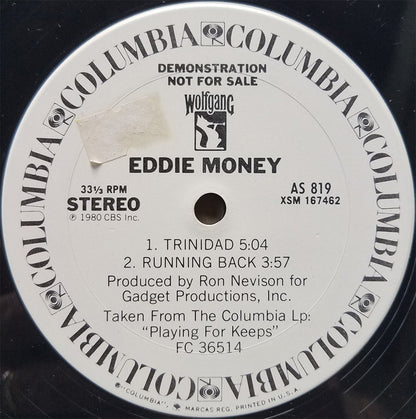 Eddie Money : Trinidad / Running Back (12", Promo)