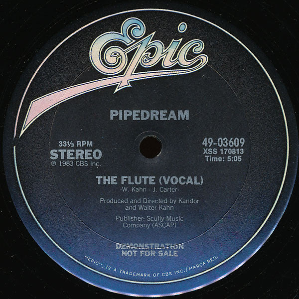 Pipedream : The Flute (12", Promo)