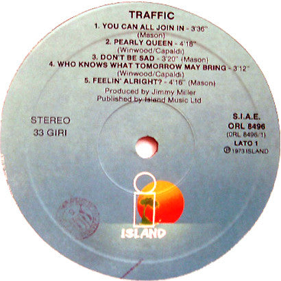 Traffic : Traffic (LP, Album, RE)