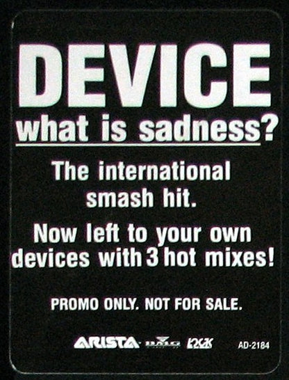 Device (3) : What Is Sadness? (12")