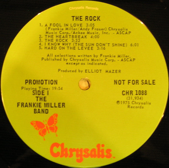The Frankie Miller Band : The Rock (LP, Album, Promo)