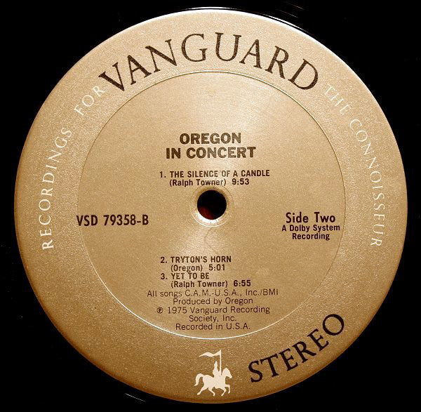 Oregon : In Concert (LP, Album, Pit)