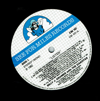 Billy J. Kramer & The Dakotas : Listen (LP, Comp, Whi)