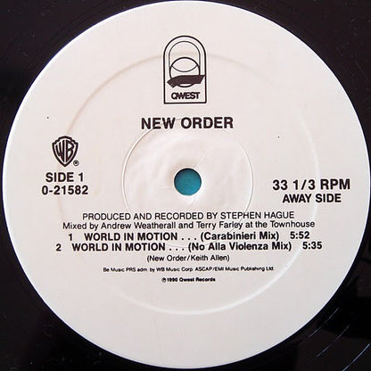 New Order : World In Motion... (12", Maxi)