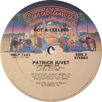 Patrick Juvet : Got A Feeling (LP, Album, Gol)