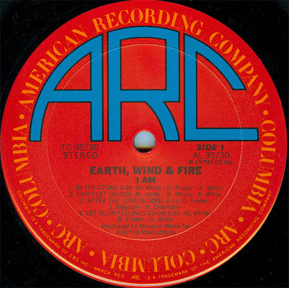 Earth, Wind & Fire : I Am (LP, Album, Ter)