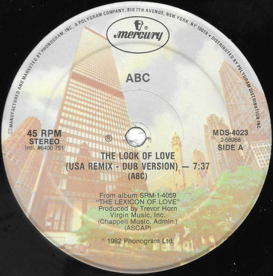 ABC : The Look Of Love (USA Remix - Dub Version) (12", 53)