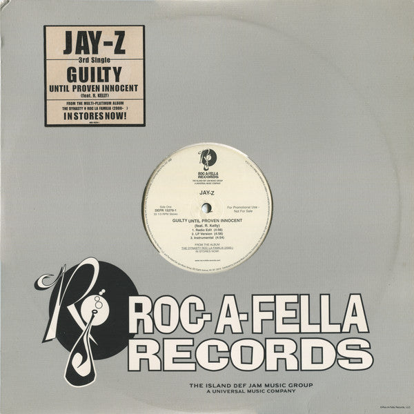 Jay-Z : Guilty Until Proven Innocent / 1-900-HUSTLER (12", Promo)