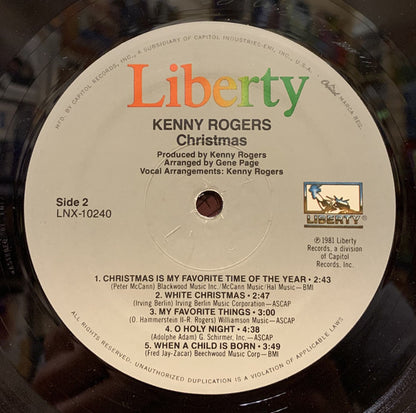 Kenny Rogers : Christmas (LP, Album, RE, Spe)