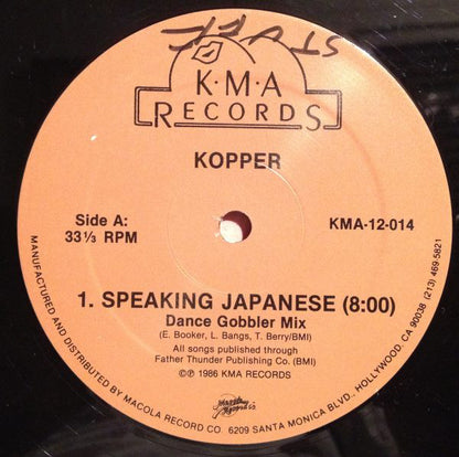 Kopper (2) : Speaking Japanese (12")