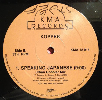 Kopper (2) : Speaking Japanese (12")