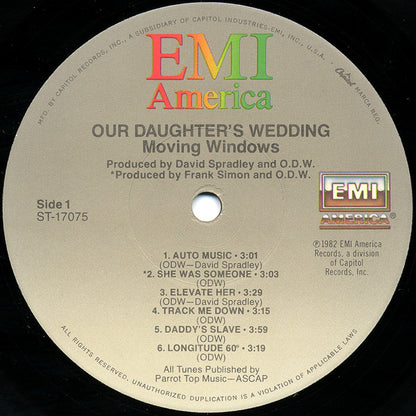 Our Daughter's Wedding : Moving Windows (LP, Album, Jac)