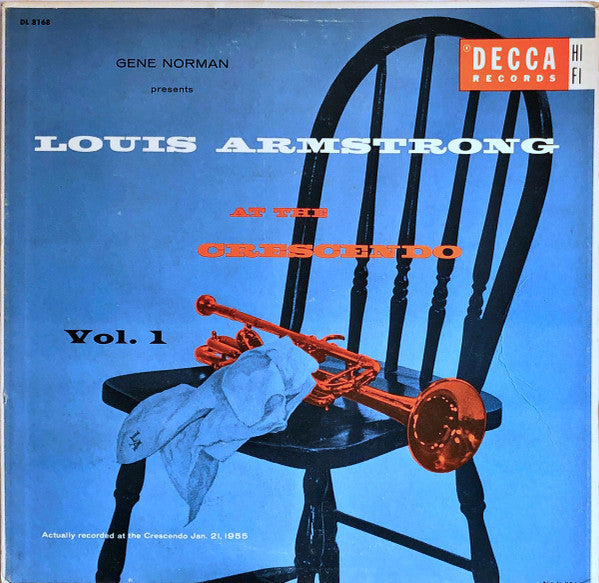 Louis Armstrong : At The Crescendo Vol. 1 (LP, Album, Mono)