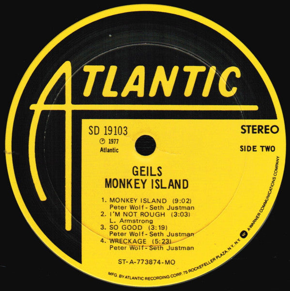 The J. Geils Band : Monkey Island (LP, Album, Mon)