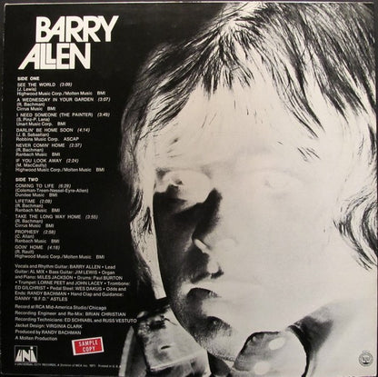 Barry Allen : Barry Allen (LP, Album)
