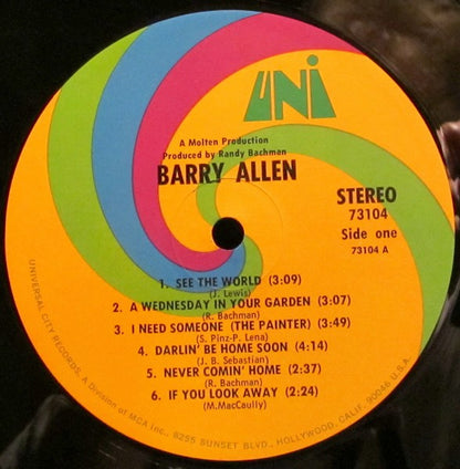 Barry Allen : Barry Allen (LP, Album)