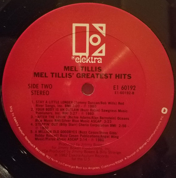 Mel Tillis : Mel Tillis' Greatest Hits (LP, Comp)