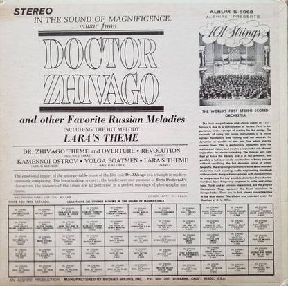 101 Strings : Music From Doctor Zhivago With Other Favorite Russian Melodies (LP)