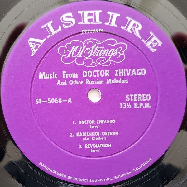 101 Strings : Music From Doctor Zhivago With Other Favorite Russian Melodies (LP)