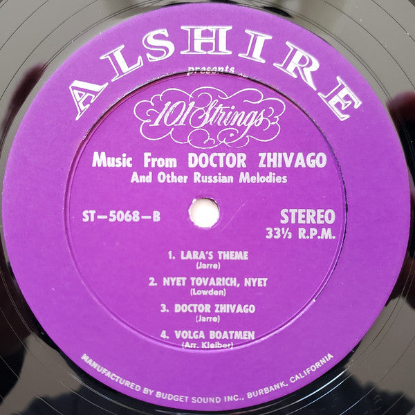 101 Strings : Music From Doctor Zhivago With Other Favorite Russian Melodies (LP)