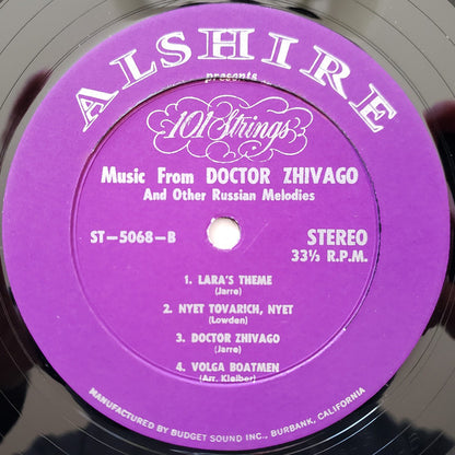 101 Strings : Music From Doctor Zhivago With Other Favorite Russian Melodies (LP)